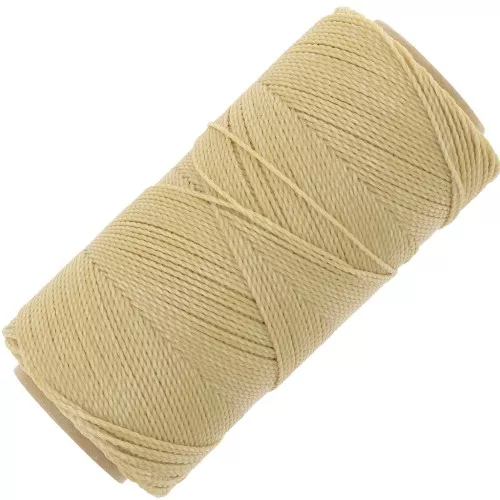 Bobina di filo cerato Linhasita per micro macramè 1 mm - Camoscio (315) x168m