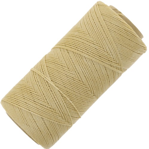 Bobina di filo cerato Linhasita per micro macramè 0,75 mm - Camoscio (315) x228m