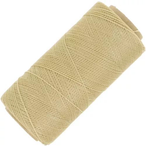 Bobina di filo cerato Linhasita per micro macramè 0.5 mm - Camoscio (315) x335m