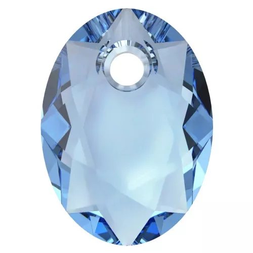 Pendente PureCrystal 6438 Elliptic Cut Pendant 9 mm - Reinvented Cool Blue x1