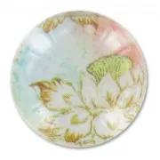 Cabochon piatto decorato mm. 20 Fiori Pastello x1