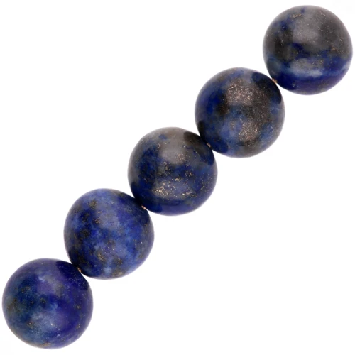 Perle di pietra semipreziosa rotonda da 6 mm - Lapislazzuli x15