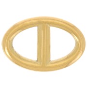 Distanziatore a maglia marina 17,5x11 mm - Acciaio inossidabile 316L Dorato x1