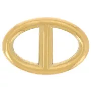 Distanziatore a maglia marina 17,5x11 mm - Acciaio inossidabile 316L Dorato x1