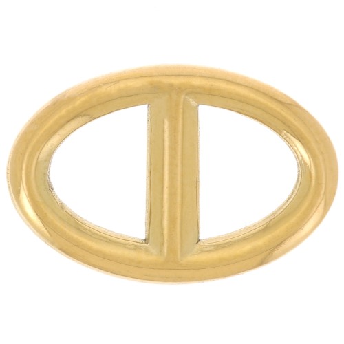 Distanziatore a maglia marina 17,5x11 mm - Acciaio inossidabile 316L Dorato x1