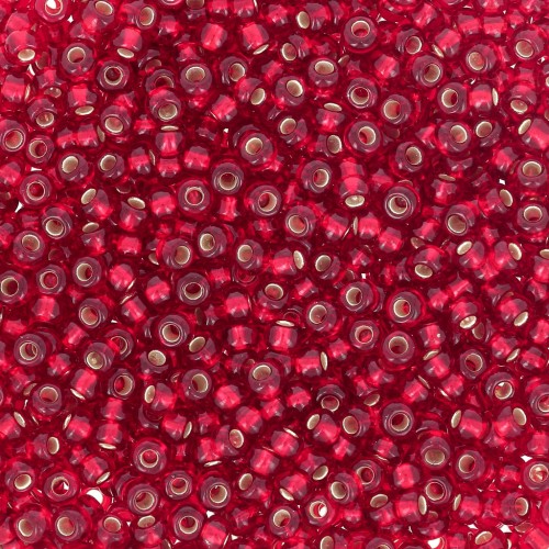 Perla Preciosa 11/0 2 mm - Ruby Silver Lined x20 g