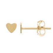 Orecchini cuore da 3,5 mm -Gold filled x2