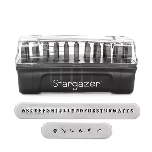 Punzoni ImpressArt Signature 2 mm per acciaio - Alfabeto Maiuscolo STARGAZER x33