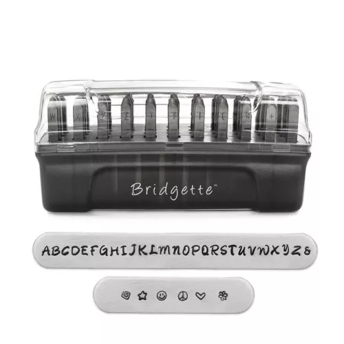Punzoni ImpressArt Signature 3 mm per acciaio - Alfabeto Maiuscolo BRIDGETTE x33