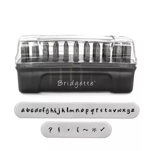 Punzoni ImpressArt Signature 3 mm per acciaio - Alfabeto Minuscolo Bridgette x33