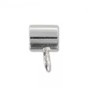 Tubi per attaccare ciondoli Argento 925 per cordone 4mm x4