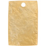 Zecchini rettangolari 16x10 mm effetto martellato - Oro fino x1|raw }}