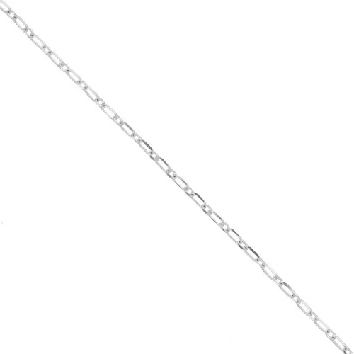 Catena maglia Forçat rettangolare (1x1) 2 mm Argento 925 x m.1