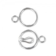 Chiusura gancio tondo 9 mm in Argento 925 x1