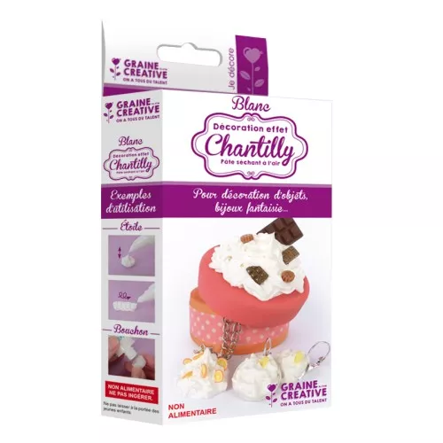 Assortimento di decorazione effetto panna Bianco x60g
