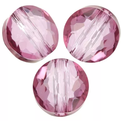 Perle tonde Thin Round  PureCrystal 5034 6 mm 6 mm - Dark Rose x6