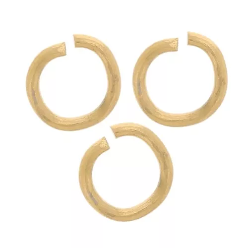 Anelli aperti 3x0.5 mm - Acciaio inox 304L dorato x100