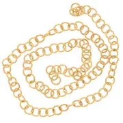 Anelli aperti 3x0.5 mm - Acciaio inox 304L dorato x100