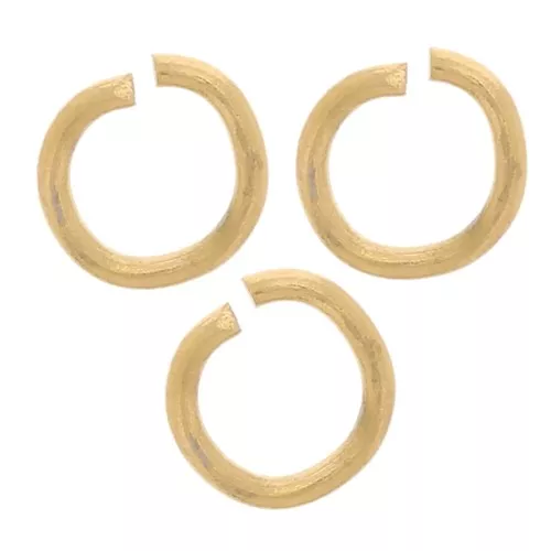 Anelli aperti 3.5x0.6 mm - Acciaio inox 304L dorato x100