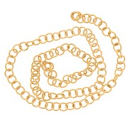 Anelli aperti 3.5x0.6 mm - Acciaio inox 304L dorato x100