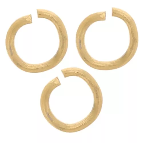 Anelli aperti 4x0.6 mm - Acciaio inox 304L dorato x100
