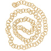 Anelli aperti 4x0.6 mm - Acciaio inox 304L dorato x100