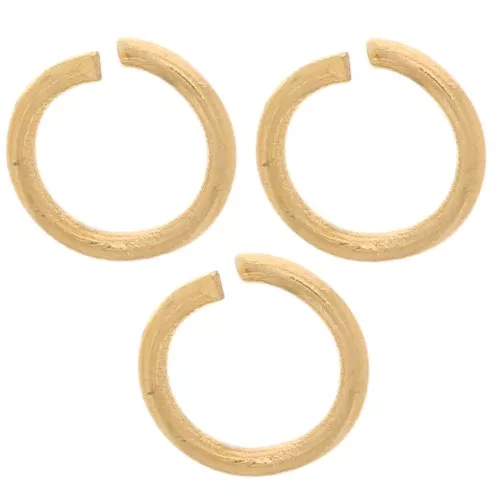 Anelli aperti 5x0.7 mm - Acciaio inox 304L dorato x100