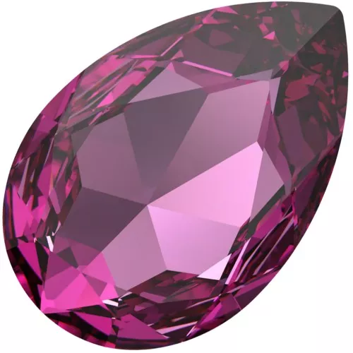 Cabochon PureCrystal Pera 4327 30x20 mm Dark Rose x1