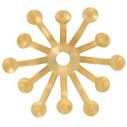 Coppette 14 mm - Acciaio inox 304L dorato x4