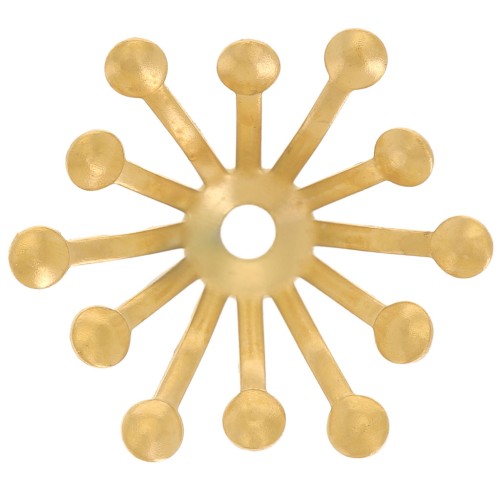 Coppette 14 mm - Acciaio inox 304L dorato x4