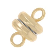 Chiusura magnetica mm. 9x6 dorato con oro fino  x1