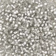 Miyuki Delica 11/0 DB1211 - Silver Lined Gray Mist - confezione da 100g