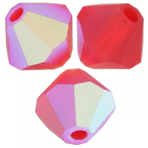 Biconi Preciosa 5 mm - MC Bead Rondell - Light Siam AB Matt x12