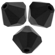 Biconi Preciosa 6 mm - MC Bead Rondell - Jet Matt x12