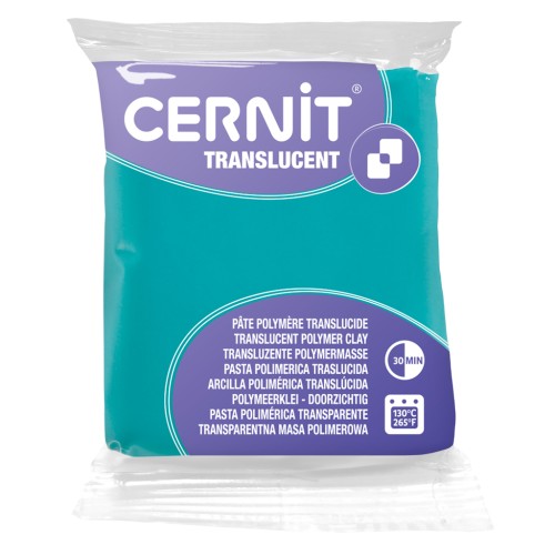 Pasta Cernit traslucida - Smeraldo (n. 620) x 56 g