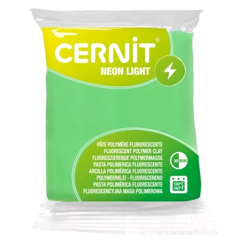 Pasta Cernit Neon 56gr Verde (n°600)
