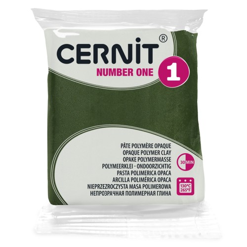 Pasta Cernit Number One 56gr Verde oliva (n°645)