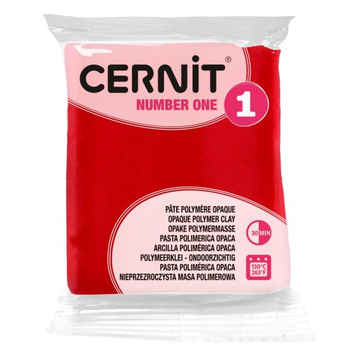 Pasta Cernit Number One Opaca - Rosso Natale (n. 463) x 56 g