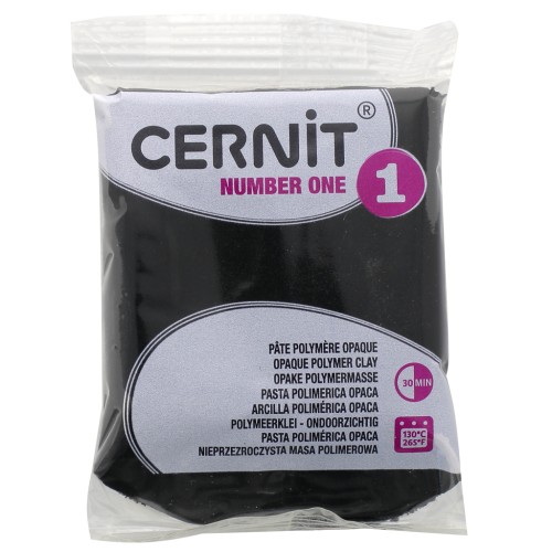 Pasta Cernit Number One Opaca - Nero (n. 100) x 56 g