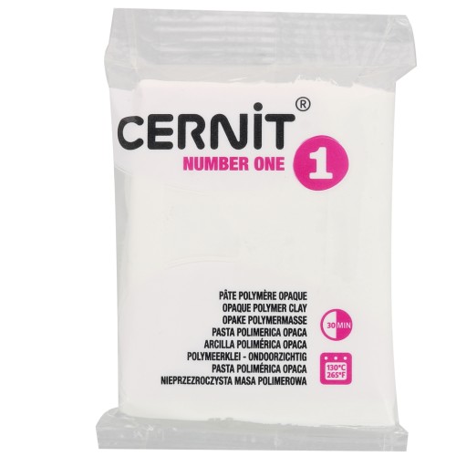 Pasta Cernit Number One 56gr Bianco opaco (n°027)