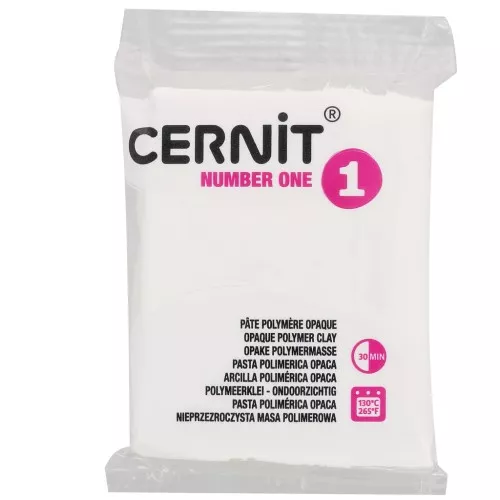 Pasta Cernit Number One Opaca - Bianca (n. 027) x 56 g