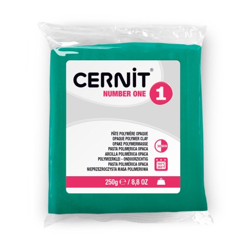 Pasta Cernit Number One Opaca - 250 g Verde (n. 600)
