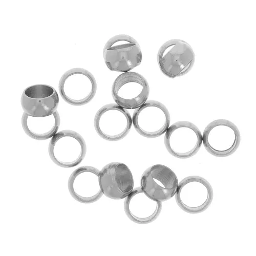 Schiaccini tondi 3mm - Acciaio inossidabile 316 x25