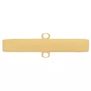 Pendente barra 2x15 mm - Acciaio inossidabile 316L dorato x1