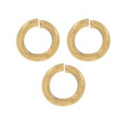 Anelli aperti 3x0.6 mm - Acciaio inox 304L dorato x100