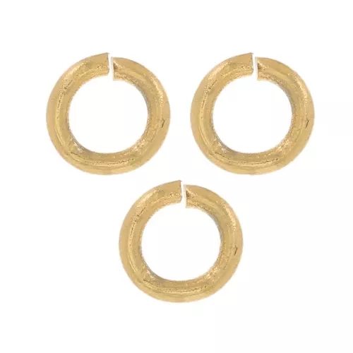 Anelli aperti 3x0.6 mm - Acciaio inox 304L dorato x100