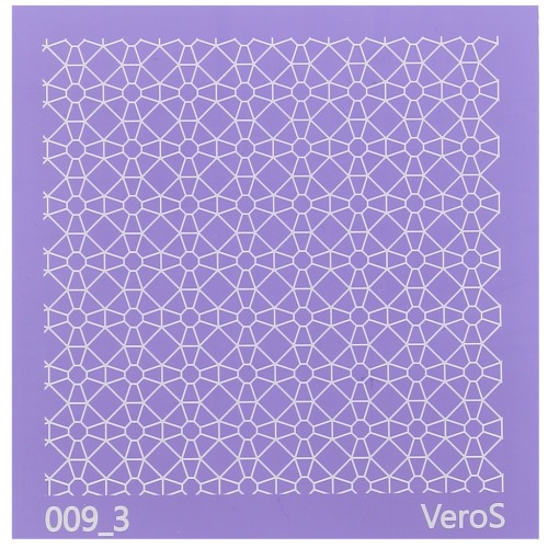 Silk Screen VeroS per pasta polimerica 90x90 mm - Motivo multi ottagono n°009_3 x1