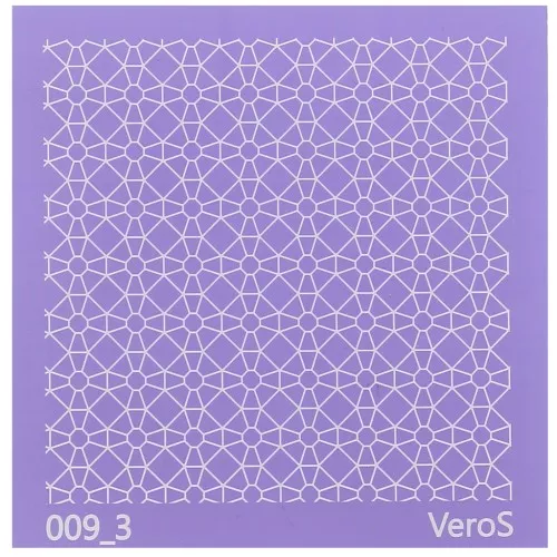 Silk Screen VeroS per pasta polimerica 90x90 mm - Motivo multi ottagono n°009_3 x1