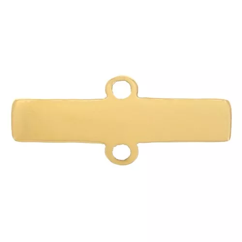Pendente barra 2,5x11 mm - Acciaio inossidabile 316L dorato x1