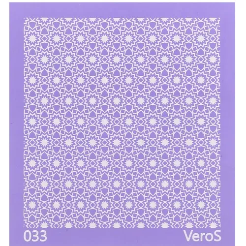 Silk Screen VeroS per pasta polimerica 90x90 mm - motivo Caleidoscopio n°033 x1